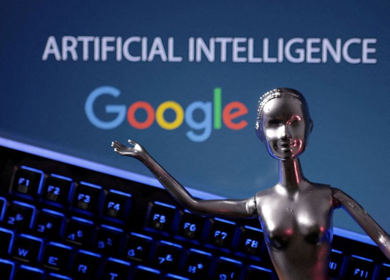reuters_699873d9-1771598809 FILE PHOTO: Google logo and AI Artificial Intelligence words are seen in this illustration taken, May 4, 2023. REUTERS/Dado Ruvic/Illustration/File Photo