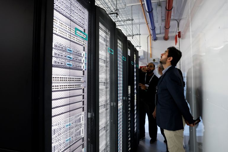 reuters_6a43bb51-1782823761 Attendees look at the HPE AI Mod POD, a modular data center designed to support artificial intelligence and high-performance computing workloads, at HPE Discover Las Vegas 2026, in Las Vegas, Nevada, U.S., June 16, 2026. REUTERS/Caroline Brehman