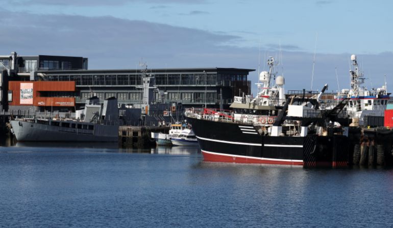 reuters_6a91a8e0-1787930848 Boats are docked in the old harbour, ahead of a referendum on whether Iceland should resume accession negotiations with the European Union, in Reykjavik, Iceland, August 28, 2026. REUTERS/Leonhard Foeger
