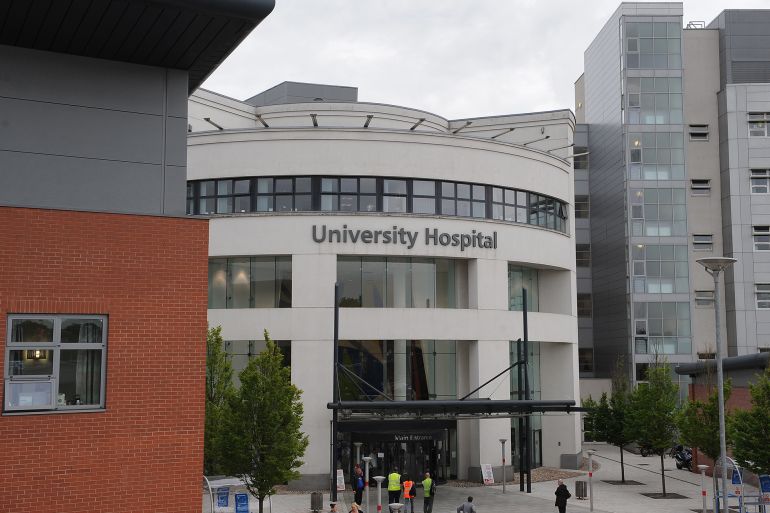 067867-1789468811 General view of University Hospital, Coventry. Research led by Professor Dimitris Grammatopolous, Professor of Molecular Medicine and Consultant in Clinical Biochemistry and Molecular Diagnostics at University Hospitals Coventry and Warwickshire has proven that a genetic variation can lead to women becoming up to five times more likely to suffer from post natal depression. (Photo by Joe Giddens/PA Images via Getty Images)