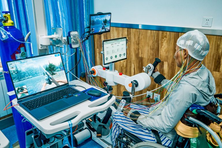 10-1789628363 LHASA, CHINA - JULY 09: The first high-altitude brain-computer interface clinical application center in Xizang Autonomous Region of China officially opens at Lhasa People's Hospital on July 9, 2026 in Lhasa, Xizang Autonomous Region of China. (Photo by VCG/VCG via Getty Images)