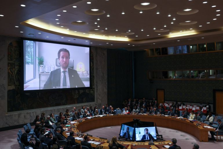 465-1790196333-1 Clement Delangue, co-founder and CEO of Hugging Face, addresses the United Nations Security Council via video link during a session on Artificial Intelligence during the 81st United Nations General Assembly, at UN Headquarters in New York City, US, September 23, 2026. REUTERS/Brendan McDermid