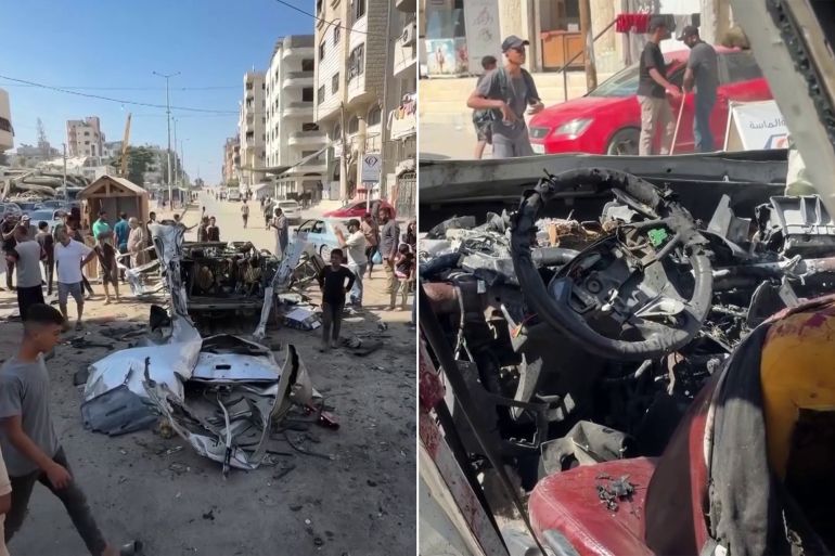 4684684asd-1789289172 قصف مركبة من نوع (رينو كادي سيلفر) بحي تل الهوى