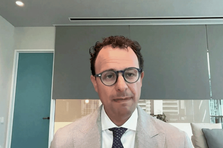 Dario Amodei co-founder of Anthropic address the United Nations Security Council via video link during a session on Artificial Intelligence during the 81st United Nations General Assembly, at UN Headquarters in New York City, US, September 23, 2026