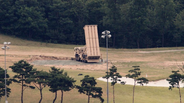 546d982d8bad981d8a8d984-1774889129 A Terminal High Altitude Area Defense (THAAD) interceptor is seen in Seongju, South Korea, June 13, 2017. Picture taken on June 13, 2017. REUTERS/Kim Hong-Ji
