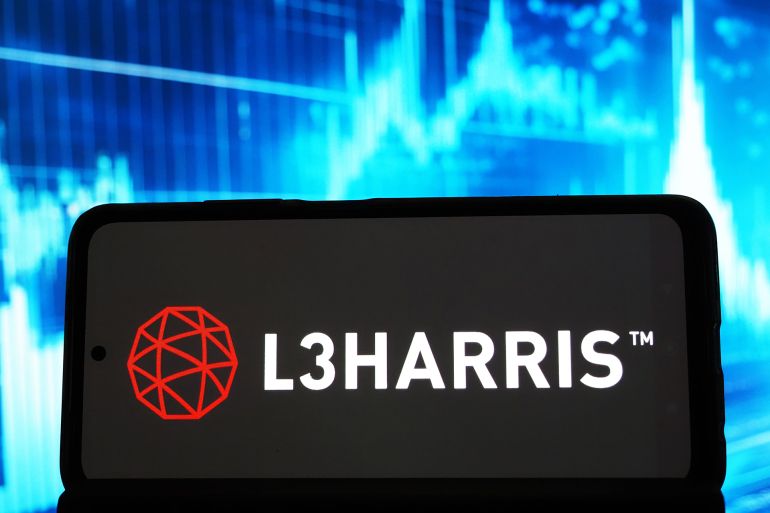 870967-1790103939 GERMANY - 2026/01/26: In this photo illustration, the L3Harris Technologies, Inc. logo seen displayed on a smartphone. (Photo Illustration by Igor Golovniov/SOPA Images/LightRocket via Getty Images)