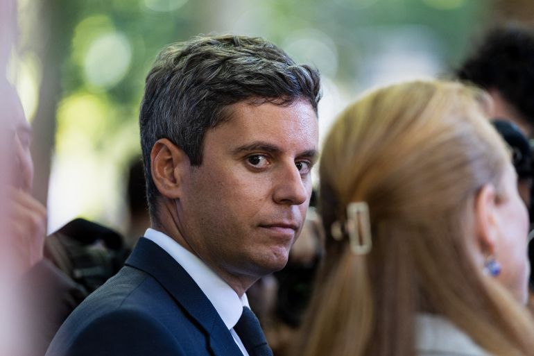 General Secretary of French centrist party Renaissance and 2027 presidential candidate Gabriel Attal visits the Braderie de Lille flea market in Lille, northern France on September 5, 2026.