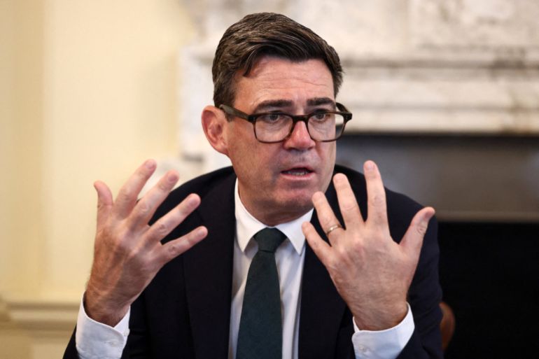 Britain's Prime Minister Andy Burnham meets with Jewish community leaders inside 10 Downing Street in central London on September 3, 2026. (Photo by Jack Taylor / POOL / AFP)