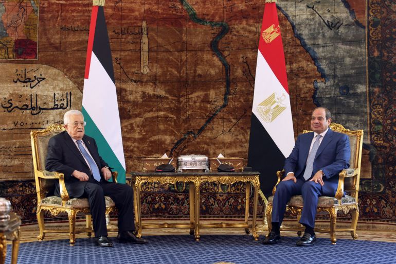 afp_6aaaa588ebcc-1789568392 This handout photograph provided by the Palestinian Authority's press office (PPO) on September 16, 2026, shows Egypt's President Abdel Fattah al-Sisi (R) and Palestinian President Mahmud Abbas holding a meeting in Cairo.