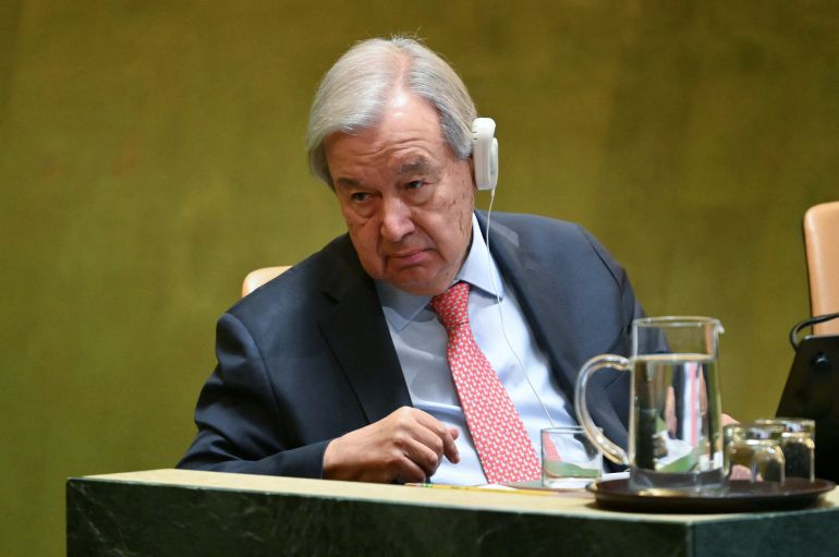 afp_6ab3c7f8bbda-1790167032 UN Secretary General Antonio Guterres attends the 81st United Nations General Assembly at UN headquarters in New Yorkon September 22, 2026. (Photo by ANGELA WEISS / AFP)
