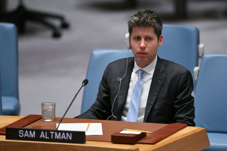 afp_6abbaac51252-1790683845 OpenAI CEO Sam Altman looks on during a UN Security Council meeting on artificial intelligence during the 81st United Nations General Assembly at UN headquarters in New York on September 23, 2026. (Photo by ANGELA WEISS / AFP)