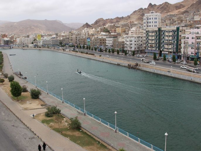 مدينة المكلا عاصمة حضرموت ويظهر منتجع خور المكلا - يوليو الماضي