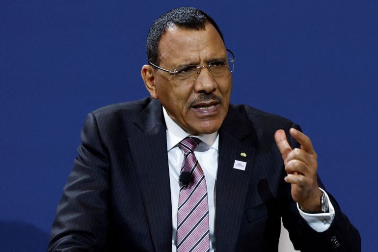 d98add-1691825185 FILE PHOTO: Niger's President Mohamed Bazoum participates in a Peace, Security and Governance Forum during the U.S.-Africa Leaders Summit 2022 in Washington, U.S., December 13, 2022. REUTERS/Evelyn Hockstein/Pool/File Photo