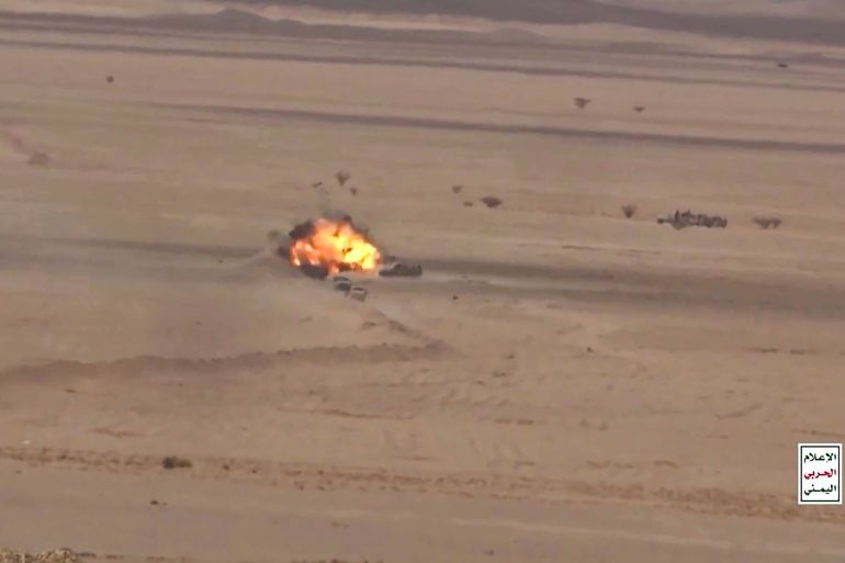 الحوثيون قالوا إنهم نفذوا هجمات ضد القوات الحكومية في جبهات القتال بمحافظة الجوف