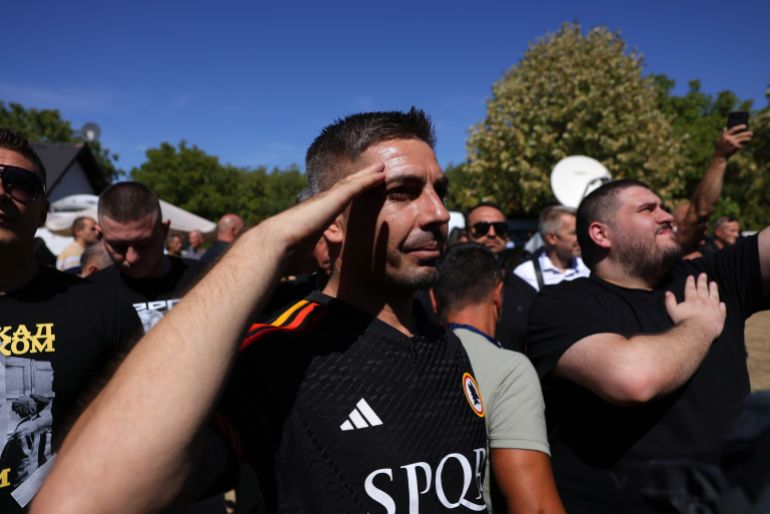 epa_6a9f0921d117-1788807457 epa13219618 A man salutes during the funeral for Ratko Mladic in Belgrade, Serbia, 07 September 2026. Former Bosnian Serb general Ratko Mladic, who was convicted of war crimes by the International Criminal Tribunal for the Former Yugoslavia (ICTY) in 2017, died on 27 August 2026 at the age of 84. EPA/ANDREJ CUKIC