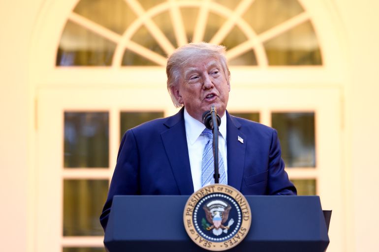 epa_6aad9a5ccb47-1789762140-2 epa13246965 US President Donald Trump speaks to more than 100 hunters and fishermen at a dinner in the Rose Garden of the White House in Washington, DC, USA, 17 September 2026. Trump spoke about lifting restrictions on hunting and fishing on public lands. EPA/JIM LO SCALZO / POOL