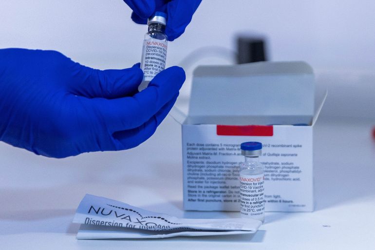 getty_6a2eef06c3-1781460742 BERLIN, GERMANY - FEBRUARY 28: A medical worker prepares ampoules of the Nuvaxovid vaccine against Covid-19 by Novavax at the Tegel vaccination center on February 28, 2022 in Berlin, Germany. Germany is launching Novavax vaccinations this week, also in the hope that at least some of people who have so far refused to be vaccinated with mRNA vaccines will see Novavax as a desirable alternative. (Photo by Carsten Koall/Getty Images)