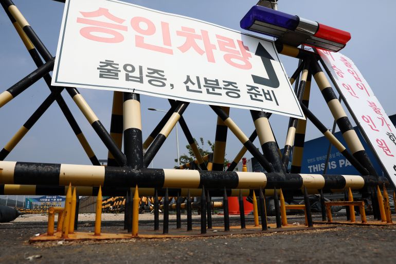 getty_6aba494062-1790593344 PAJU, SOUTH KOREA - JUNE 11: Barricades are placed near the Unification Bridge, which leads to the Panmunjom near the Demilitarized Zone (DMZ) on June 11, 2024 in Paju, South Korea. Tensions between South and North Korea have escalated sharply in recent days, with both sides engaging in provocative actions, including North Korea's launch of hundreds of trash-filled balloons across the border and South Korea's decision to resume anti-North Korea propaganda broadcasts via loudspeakers. The move by South Korea marks a significant escalation in the ongoing conflict between the two Koreas, with North Korea warning of "new responses" if the broadcasts continue, amid concerns of a potential military response from Pyongyang. (Photo by Chung Sung-Jun/Getty Images)