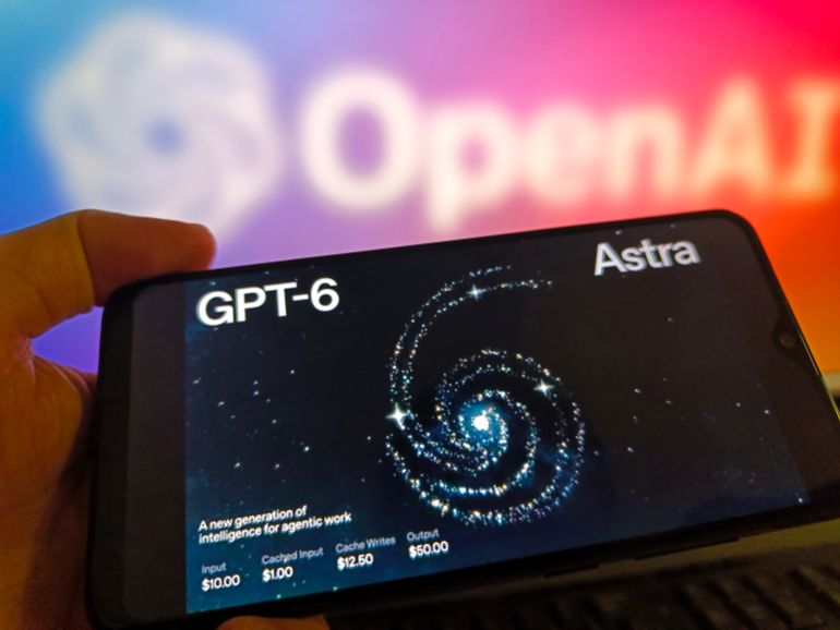 gettyimages-2292827290-1788700754-1 SUQIAN, CHINA - SEPTEMBER 4, 2026 - A netizen is using his mobilephone to view GPT-6 Astra logo and using his computer to view OpenAI logo in Suqian, Jiangsu, China on September 4, 2026. (Photo credit should read CFOTO/Future Publishing via Getty Images)
