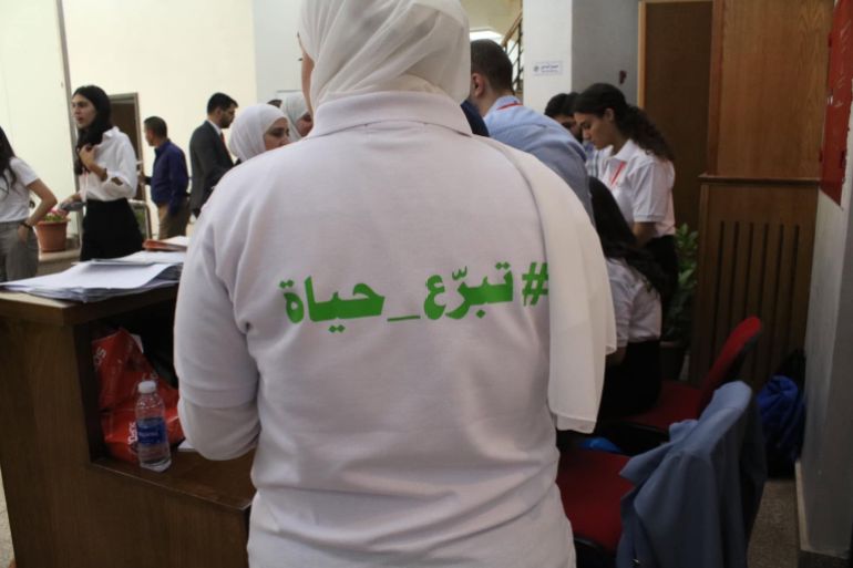 hmlt-balardn-1790171191 حملة طلابية للتشجيع على التبرع بالأعضاء في الجامعة الأردنية (الجزيرة)