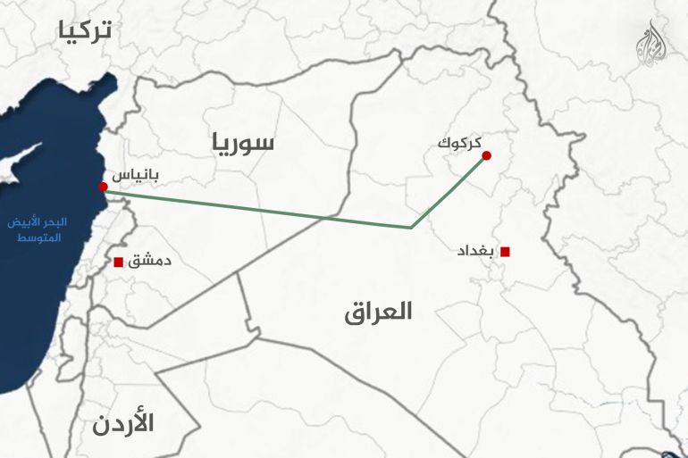 new-last-1784394962 خط نقل النفط من كركوك في العراق إلى بانياس السورية