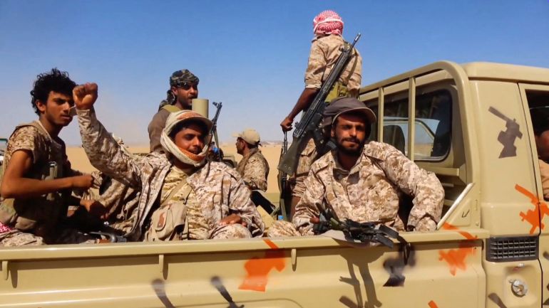 reuters_6aa1ab23-1788980003 Members of the Saudi-backed Yemeni government forces react during what they say to be clashes with Yemen's Iran-aligned Houthis in a location given as near Al-Hazm, Yemen, in this screen grab obtained from a handout video released September 9, 2026. Media Centre Of The Yemeni Armed Forces/Handout via REUTERS THIS IMAGE HAS BEEN SUPPLIED BY A THIRD PARTY VERIFICATION: -Location and date not verified -No earlier versions of the video found posted online before September 9