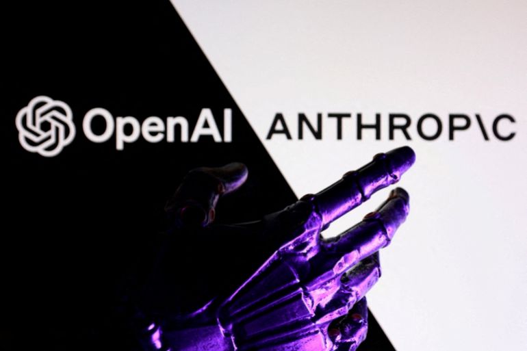 FILE PHOTO: OpenAI and Anthropic logos are seen in this illustration taken June 11, 2026. REUTERS/Dado Ruvic/Illustration/File Photo