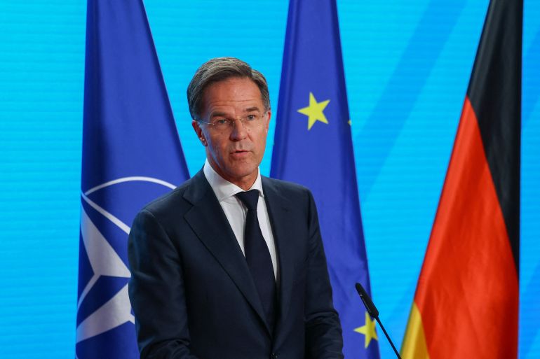 NATO Secretary General Mark Rutte attends a German ambassadors' conference in Berlin, Germany, September 10, 2026. REUTERS/Christian Mang