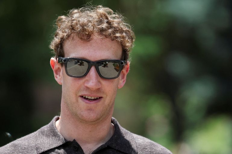 reuters_6aaa77e3-1789556707 FILE PHOTO: Meta CEO Mark Zuckerberg attends the annual Allen and Co. Sun Valley Media and Technology Conference at the Sun Valley Resort in Sun Valley, Idaho, U.S., July 9, 2026. REUTERS/Brendan McDermid/File Photo