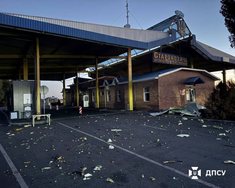 reuters_6aaf3362-1789866850 A Ukraine-Moldova border crossing сheck point Starokozache, damaged during a Russian drone strike, amid Russia's attack on Ukraine, in Odesa region, in this handout picture released September 9, 2026. Press service of the State Border Guard Service of Ukraine/Handout via REUTERS ATTENTION EDITORS - THIS IMAGE HAS BEEN SUPPLIED BY A THIRD PARTY. DO NOT OBSCURE LOGO.