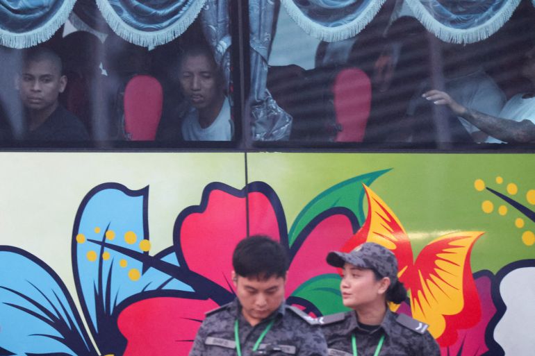 reuters_6abbc8e6-1790691558 Myanmar nationals due to be repatriated from Malaysia sit inside a bus at Lumut, Malaysia, September 29, 2026. REUTERS/Hasnoor Hussain TPX IMAGES OF THE DAY