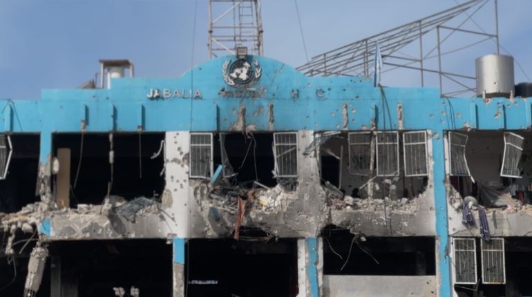 unrwa-jabalia-1787939152 مباني الأونروا لم تسلم من هجمات الجيش الإسرائيلي