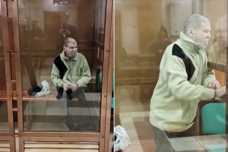US citizen Stephen Hubbard, accused of serving as a mercenary for Ukraine against Russia in the course of a military conflict, appears in a court hearing, in Moscow, Russia October 7, 2024, in this still image from archive video. Moscow City Court/Handout via REUTERS THIS IMAGE HAS BEEN SUPPLIED BY A THIRD PARTY. MANDATORY CREDIT.