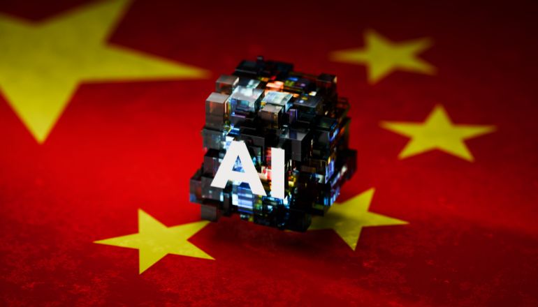 2chinese-ai-1765359940 A dynamic image featuring an abstract AI symbol hovering above the Chinese flag with a shallow depth of field, symbolizing China's rapid advancements in artificial intelligence, technological innovation, and leadership in the digital landscape. This visual highlights the country’s significant contributions to AI research, smart technologies, and its influence on the global tech industry. Ideal for marketing materials, advertisements, or editorial content focused on AI development, automation, and China's pivotal role in shaping the future of technology. The clean and modern design offers ample space for logos, taglines, and text, making it highly adaptable for commercial use.