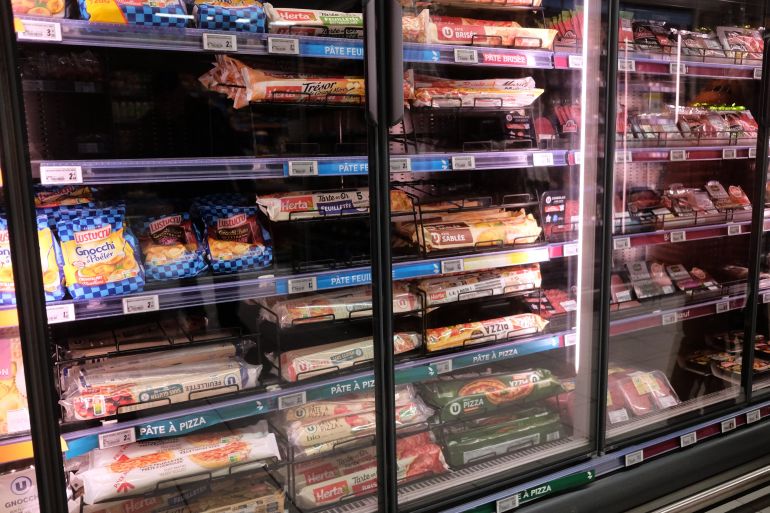 ap_6ad4c6b06236e-1792329392 A view of a refrigerator two days after the cyberattack on several French supermarkets in Montreuil, France, Wednesday, Oct. 14, 2026. (AP Photo/Teresa Suarez)