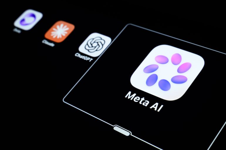 getty_6ab59941a9-1790286145 LONDON, ENGLAND - SEPTEMBER 16: In this photo illustration, the icon for the AI app "Meta AI" by Metais highlighted on the screen of a tablet device on September 16, 2026 in London, England. (Photo illustration by Leon Neal/Getty Images)