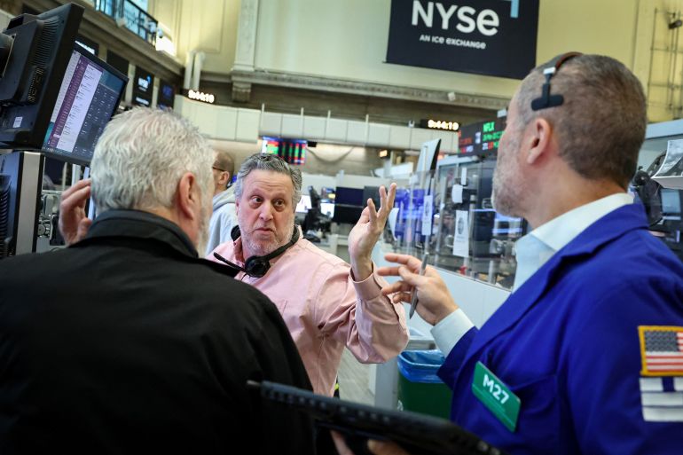 newyork-stocks-2-03-1772447037 Futures-options traders work on the floor at the New York Stock Exchange's NYSE American (AMEX) in New York City, U.S., February 27, 2026. REUTERS/Brendan McDermid