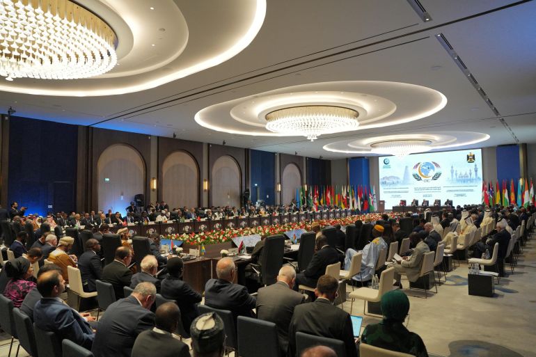 reuters_6ad3987c-1792252028 Iraq's Prime Minister Ali al-Zaidi, attends the opening session of the 52nd Organization of Islamic Cooperation (OIC) Council of Foreign Ministers, in Baghdad, Iraq, October 17, 2026. Iraqi Prime Minister's Media Office/Handout via REUTERS THIS IMAGE HAS BEEN SUPPLIED BY A THIRD PARTY