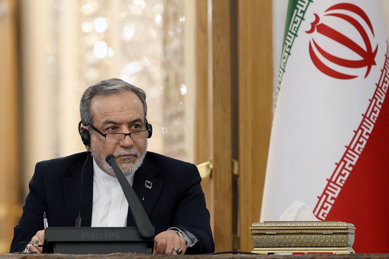 Iran's Foreign Minister Abbas Araghchi sits, as he meets with Russia's Foreign Minister Sergei Lavrov in Tehran, Iran, October 19, 2026. Majid Asgaripour/WANA (West Asia News Agency) via REUTERS ATTENTION EDITORS - THIS PICTURE WAS PROVIDED BY A THIRD PARTY. ISRAEL OUT. NO COMMERCIAL OR EDITORIAL SALES IN ISRAEL. NO ACCESS FOR ISRAELI MEDIA. NO USE BBC PERSIAN. NO USE VOA PERSIAN. NO USE MANOTO. NO USE IRAN INTERNATIONAL. NO USE RADIO FARDA. DIGITAL: NO USE BBC PERSIAN. NO USE VOA PERSIAN. NO USE MANOTO. NO USE IRAN INTERNATIONAL. NO USE RADIO FARDA.