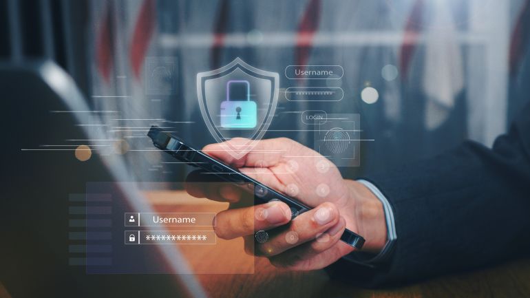 shutterstock_2603889367-1780919015 User using mobile phone with digital padlock on internet technology network security with cloud security and data encryption, cybersecurity, Cyber security network. Data protection concept.